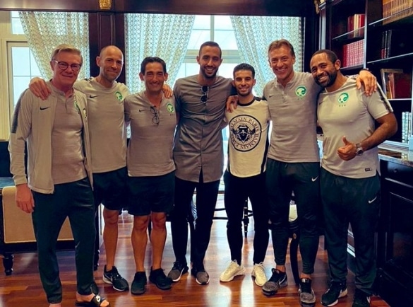  Renard   Qatar Hervé Renard reunites with two of his former players on the Moroccan national team   AfricaSoccercom