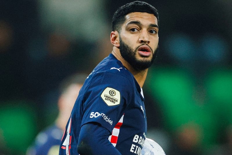  Sibari PSV Eindhoven   Morocco midfielder Ismail Saibari shines again as PSV triumphs over FC Groningen   AfricaSoccercom