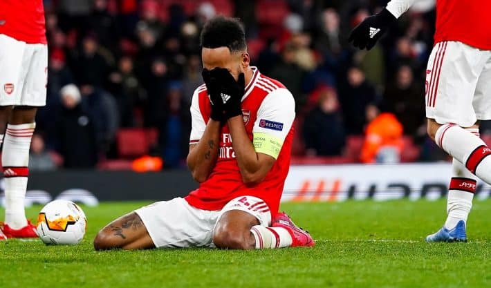 Europa League: Arsenal eliminated, Aubameyang scores an unlucky goal.