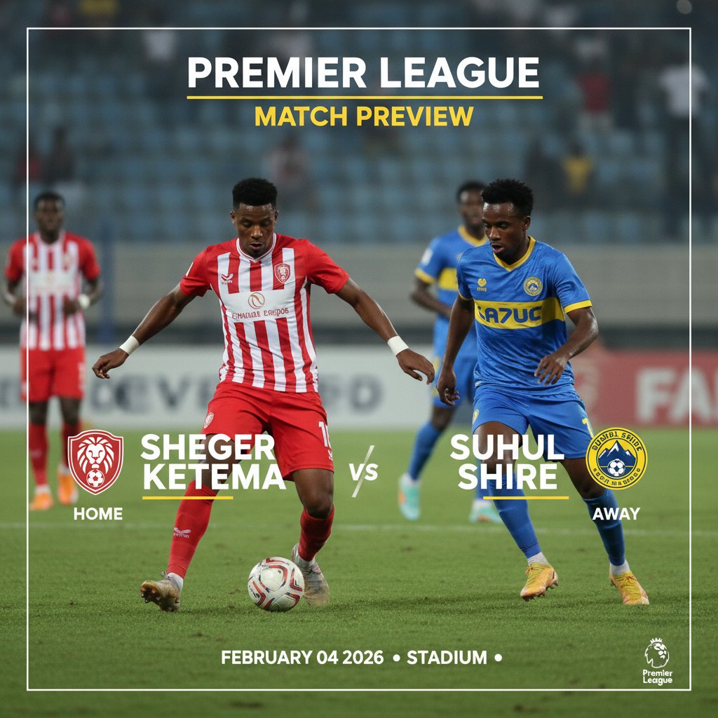  eng 1482331 preview   Sheger Ketema vs Suhul Shire Preview  Team News Line ups Prediction and Tips | February 04 1000 GMT   AfricaSoccercom