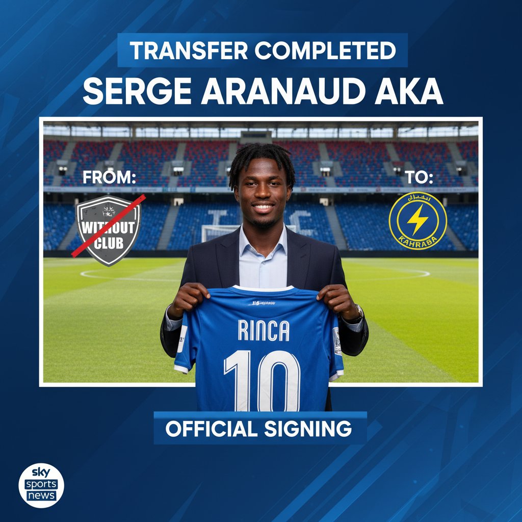  eng 426734 z919lj57x9uhq1oxtsqrg438 2026 02 02 transfer   Serge Arnaud Aka Defensive midfielder linked with move to Egypts Kahraba   AfricaSoccercom