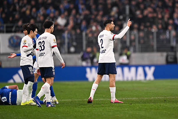  Achraf Hakimi   Achraf Hakimi to miss Marseille clash after costly red card   AfricaSoccercom