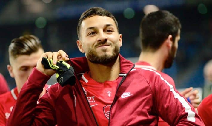  haris belkebla sourire 710x423   Ligue 1  Haris Belkebla The Algerian is doubtful for the match against FC Nantes   AfricaSoccercom