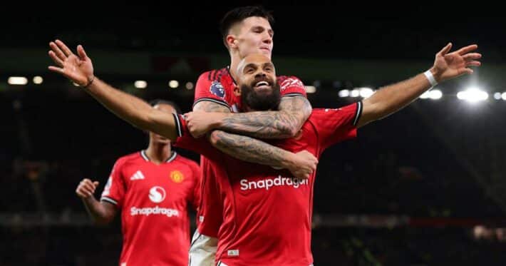  mbeumo 710x373   Cameroonian Bryan Mbeumo scores as Manchester United beat Tottenham 2 0   AfricaSoccercom