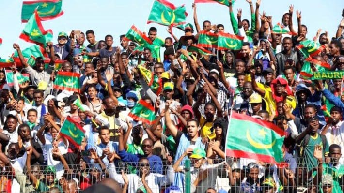  mouragfans 710x399   2021 AFCON Qualifiers Free entry to the stadium for Mauritanians in Morocco   AfricaSoccercom