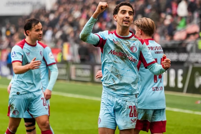  oussama tirghaline feyenoord   Morocco midfielder Oussama Tergaline powers Feyenoord to victory over FC Utrecht   AfricaSoccercom