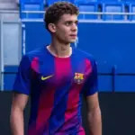 Egyptian teenager Hamza Abdelkarim celebrates first goal in Barcelona debut