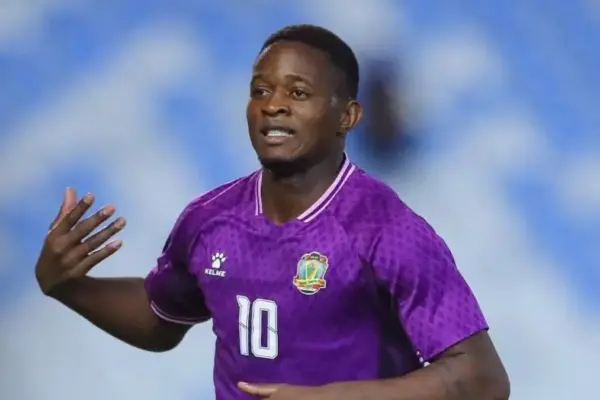 Cameroonian forward Leonel Ateba chasing goal king gong in Iraqi top-flight