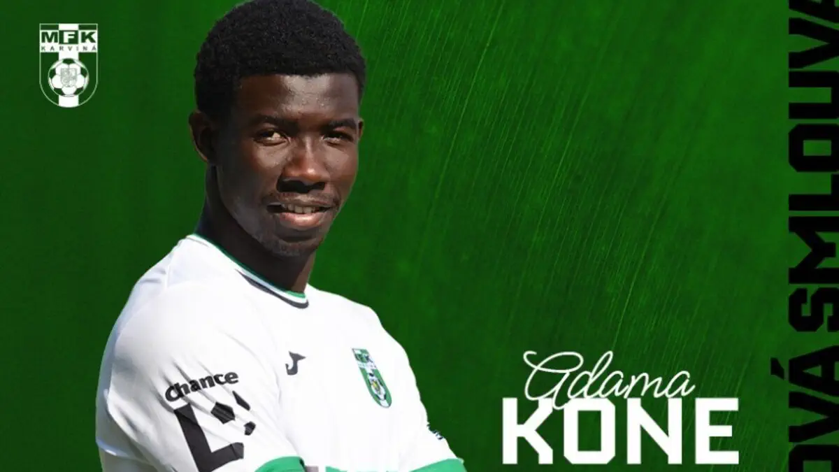 Ivorian prospect Adama Koné joins Czech top-flight side MFK Karviná on long-term deal
