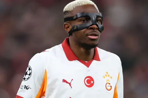 Victor Osimhen in action during a match for Galatasaray