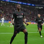 Cameroon’s Christian Kofane makes Champions League history with Bayer Leverkusen