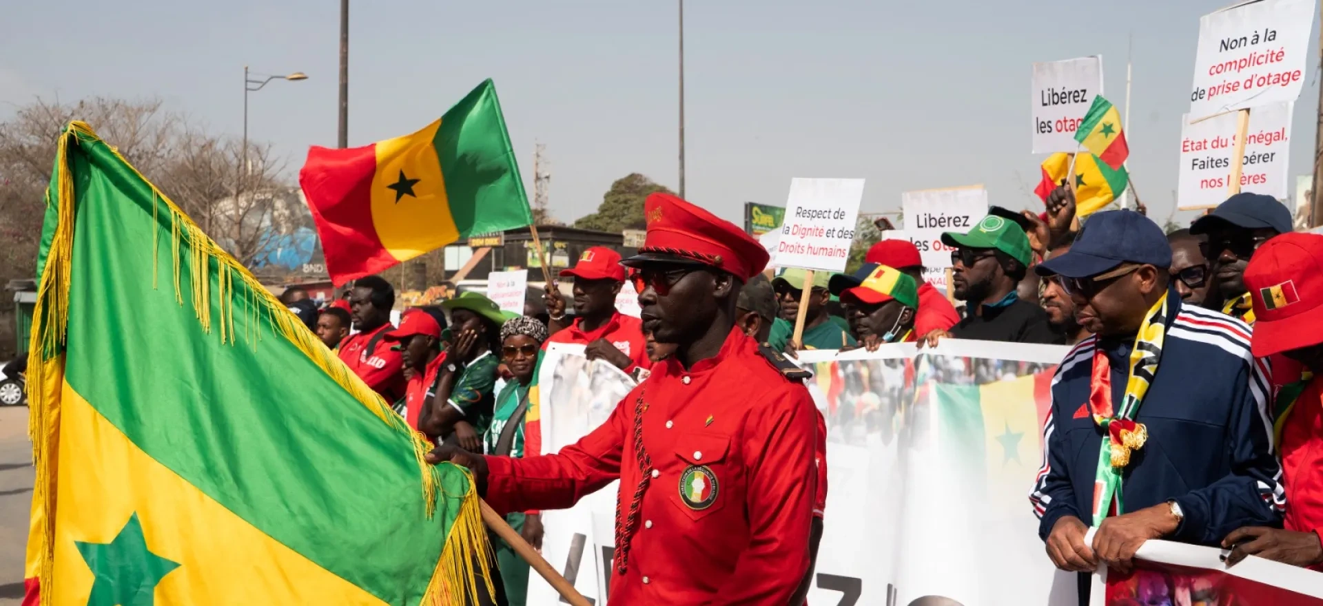 Senegalese march in Dakar demanding release of fans jailed in Morocco over chaotic AFCON final