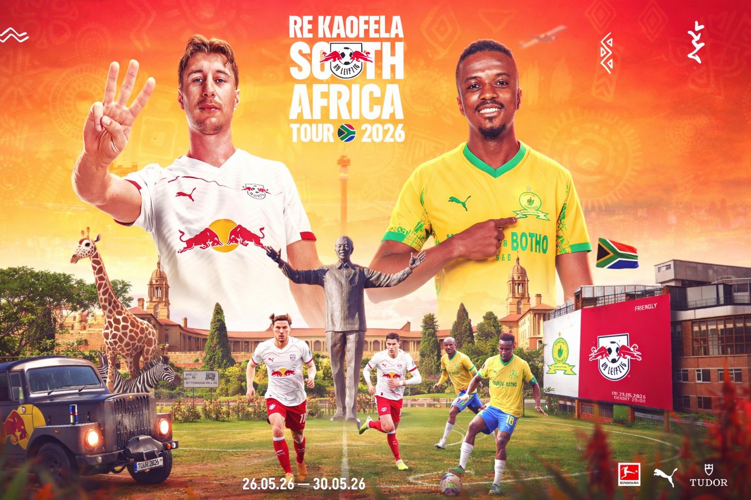 Mamelodi Sundowns to host German side RB Leipzig in a pre-season friendly on May 29