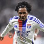 Malick Fofana walking off the pitch during a Lyon match after injury