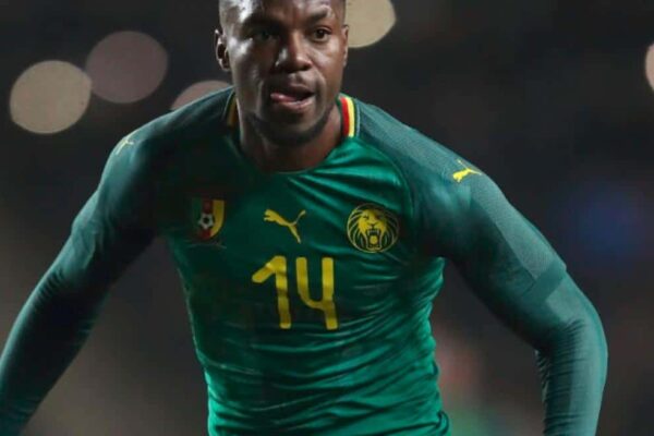 Georges Mandjeck playing for Cameroon national team