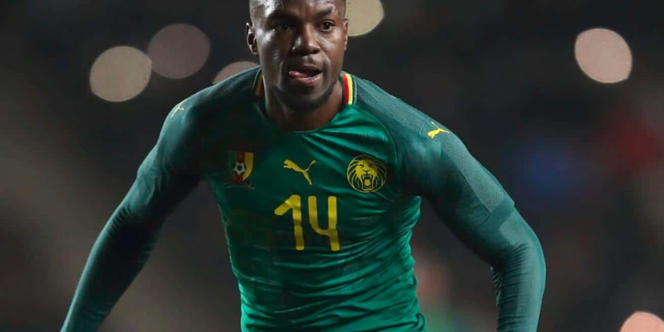 Georges Mandjeck playing for Cameroon national team
