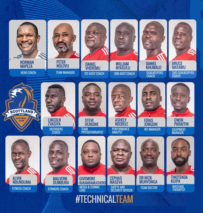 Zimbabwean side Scottland FC restructure technical team