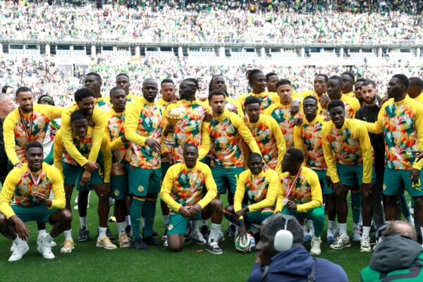 Senegal trophy parade