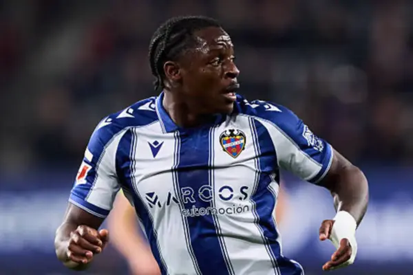 Cameroon forward Karl Etta Eyong ends 16-game goal drought at Levante 