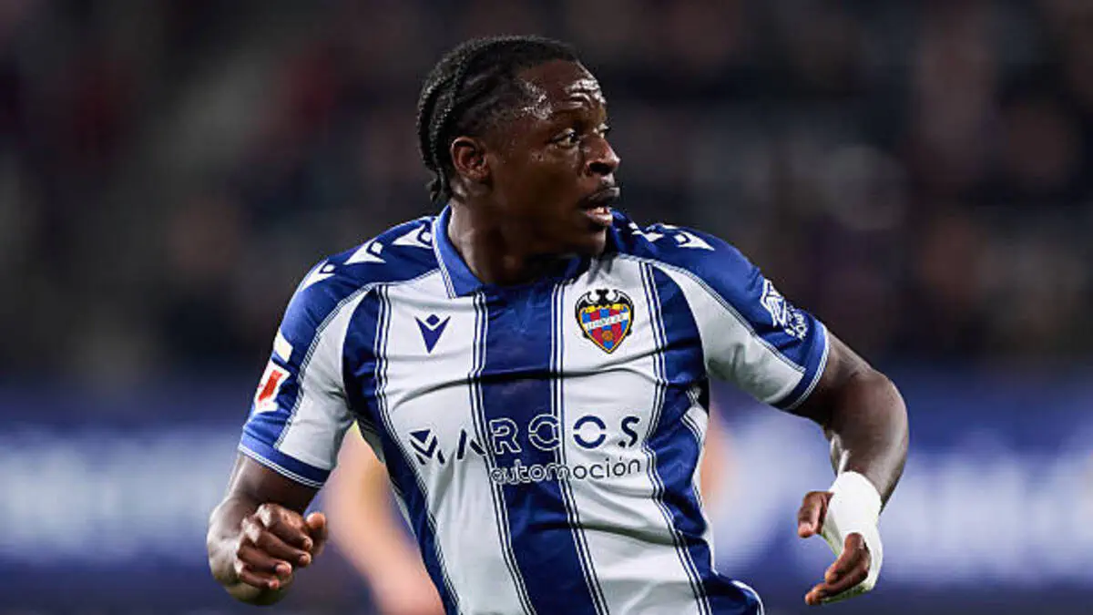 Cameroon forward Karl Etta Eyong ends 16-game goal drought at Levante 