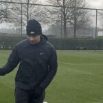 English-Nigerian Dele Alli trains at Tottenham to rebuild fitness