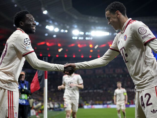 Jamal Musiala and Alphonso Davies injuries dampen Bayern’s Champions League rout