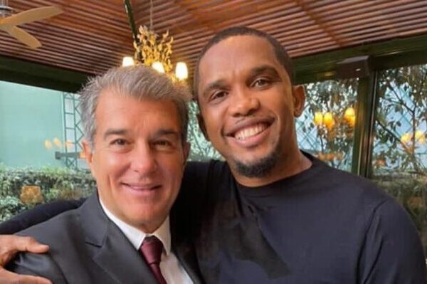 Samuel Eto’o backs Joan Laporta ahead of Barcelona presidential election