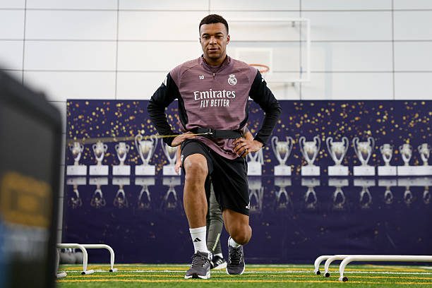 Kylian Mbappe back in Real Madrid training ahead of Manchester City tie