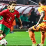 Morocco U23 vs Ivory Coast U23 match at Mohammed VI Complex