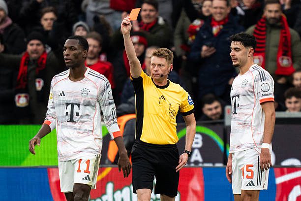 Nicolas Jackson sees red in Bayern Munich's clash with Bayer Leverkusen