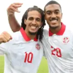 Tunisia national team players training during camp in Canada