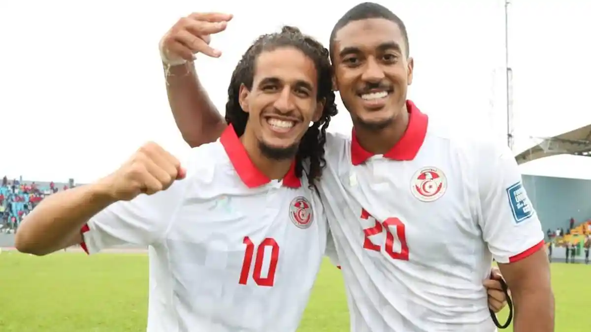 Tunisia national team players training during camp in Canada
