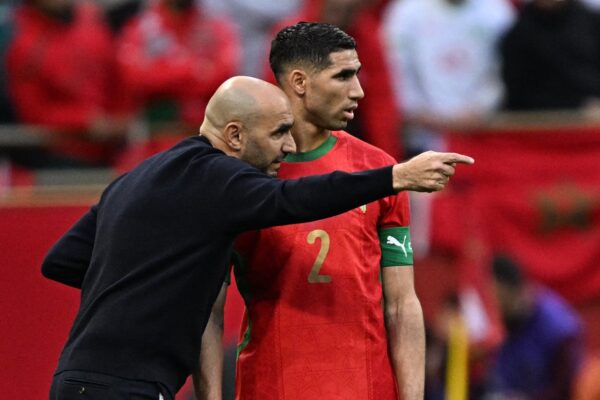 Walid Regragui gives directives to Ahcraf Hakimi