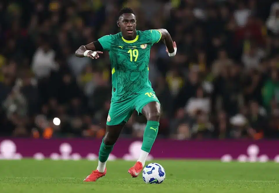 Moussa Niakhaté in action for Senegal during an international match