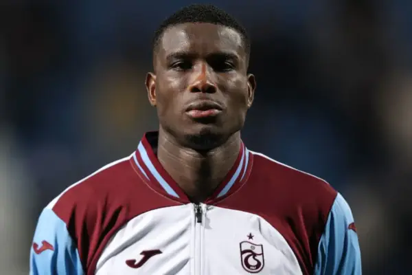 Paul Onuachu playing for Trabzonspor