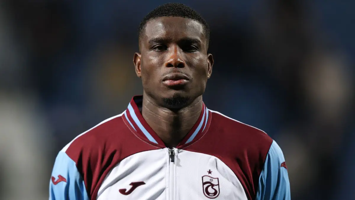 Paul Onuachu playing for Trabzonspor