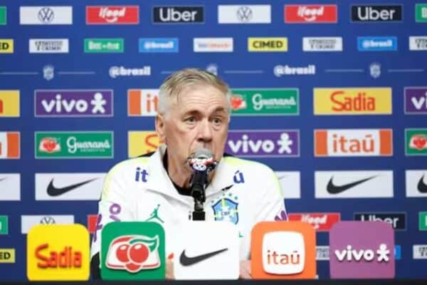Brazil head coach Carlo Ancelotti is confident ahead of the 2026 FIFA World Cup