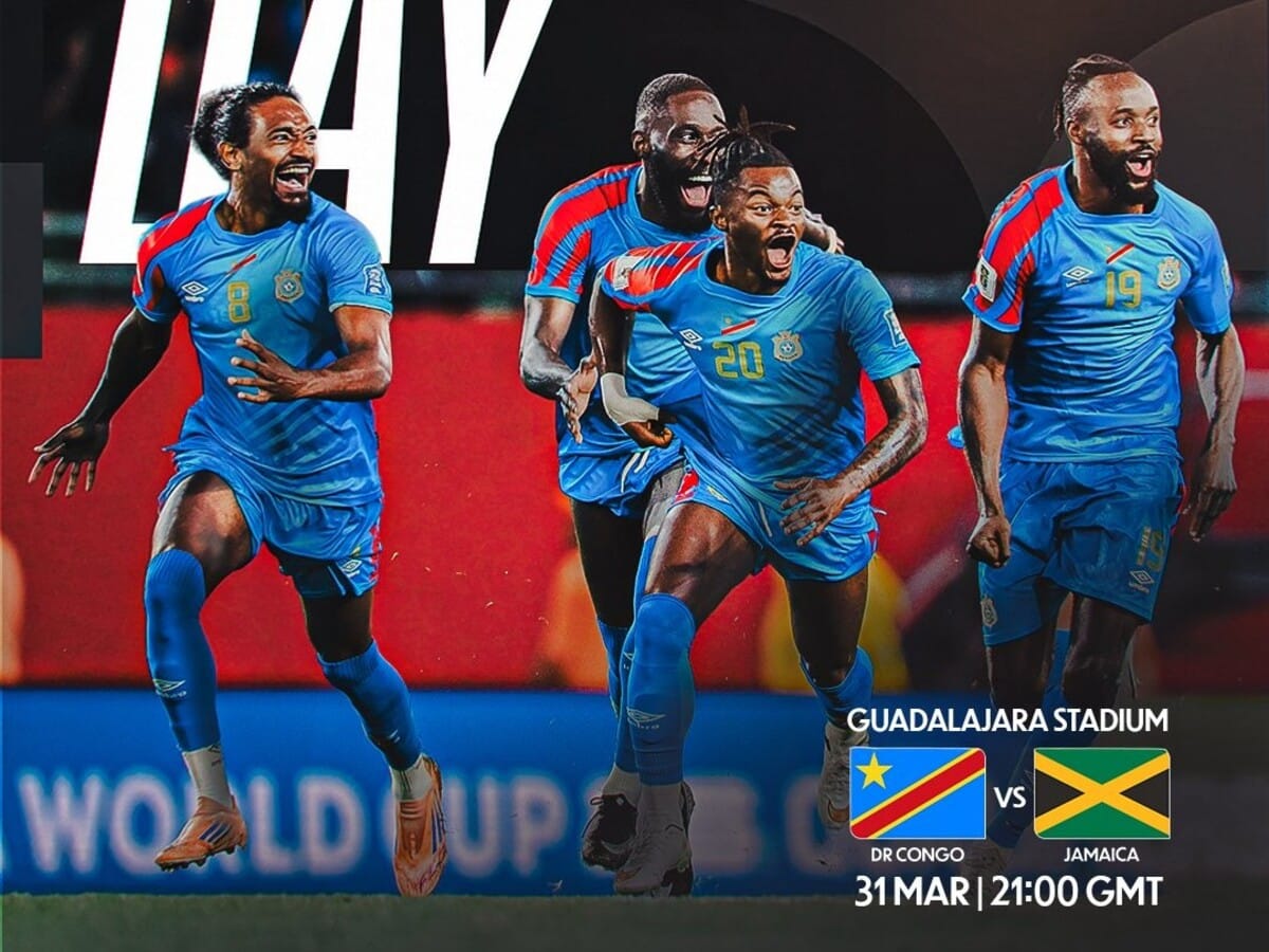 Watch D.R Congo vs Jamaica 2026 FIFA World Cup playoff clash