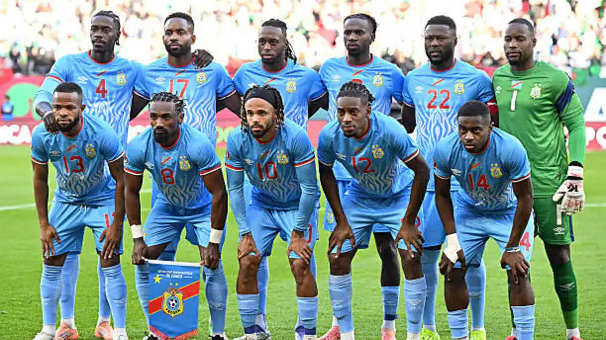 DR Congo national team players celebrating