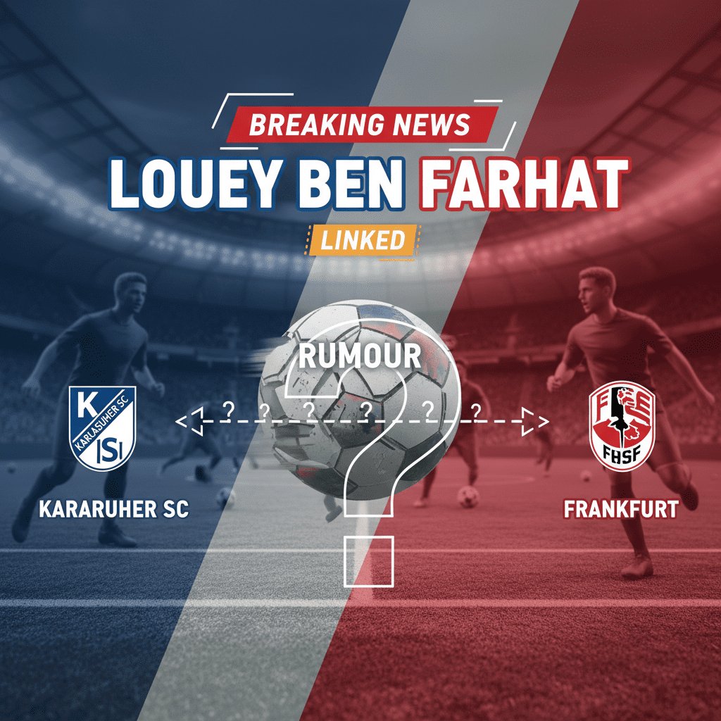 Louey Ben Farhat: Karlsruher SC second striker linked with Frankfurt move in Germany