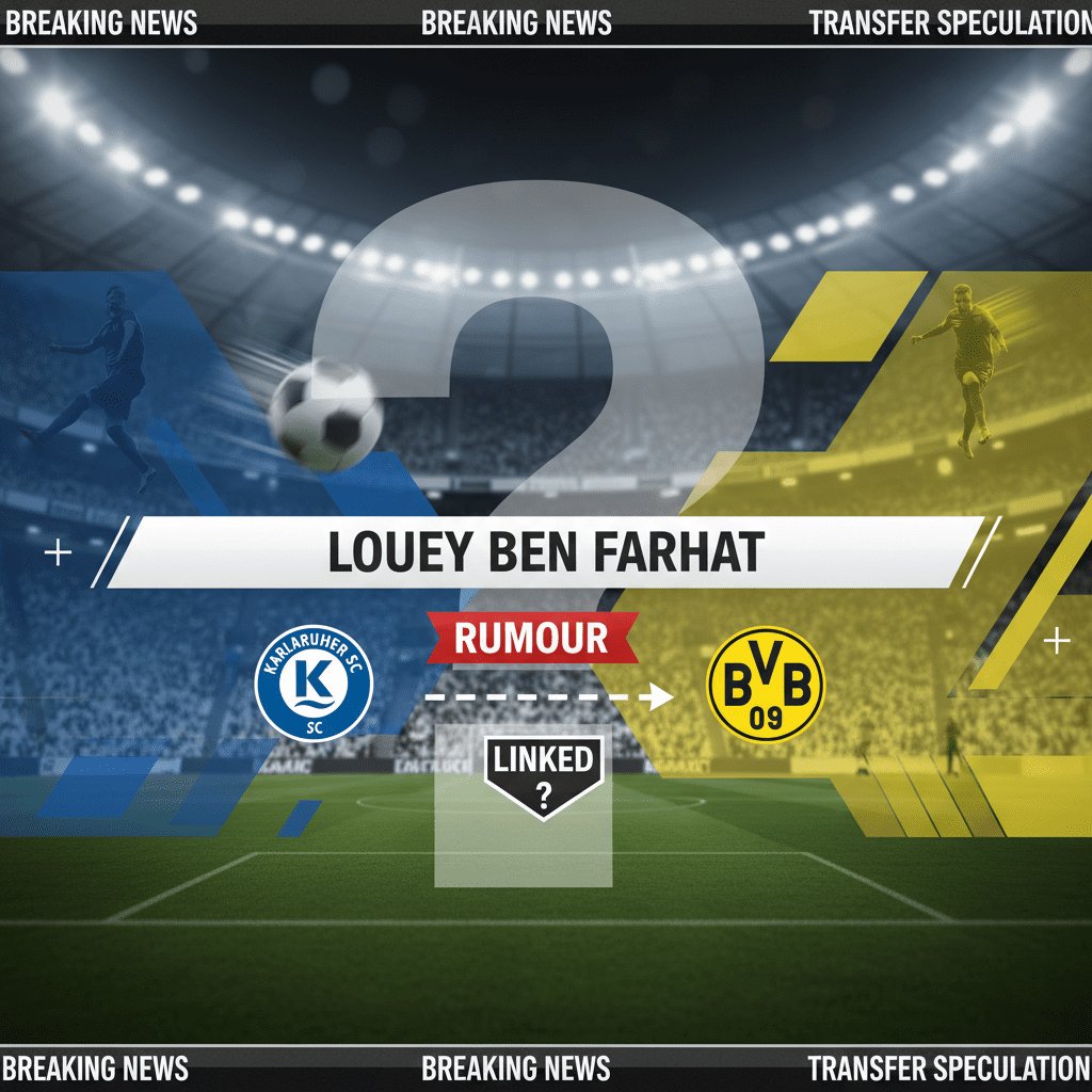 Louey Ben Farhat: Karlsruher SC second striker linked with Dortmund move in Germany transfer rumours