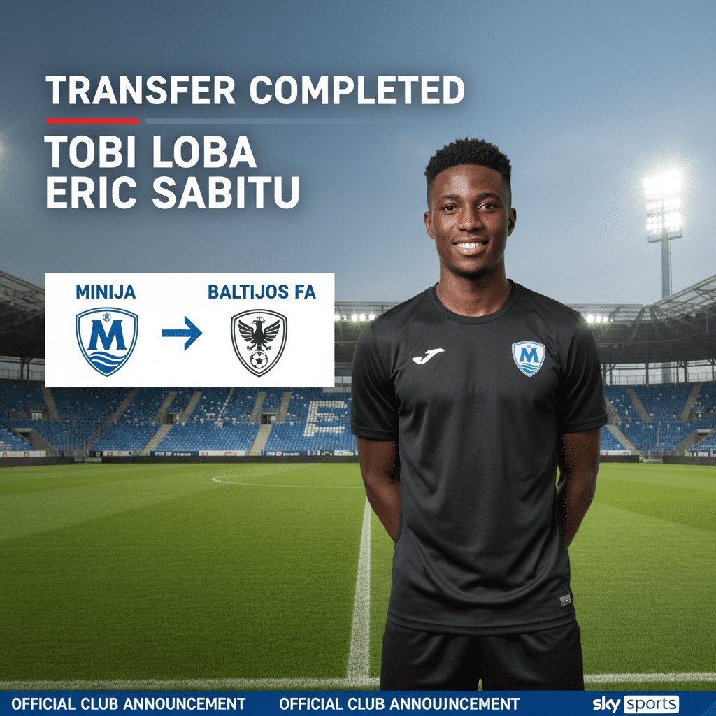 Tobi Loba Eric Sabitu: Left-back linked with move to Lithuanias Baltijos FA