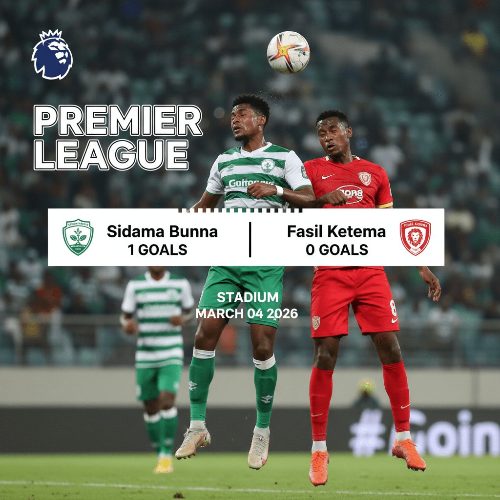Sidama Bunna vs Fasil Ketema 1:0, 2026-03-04, Ethiopia Premier League – Match Report, Result and Highlights