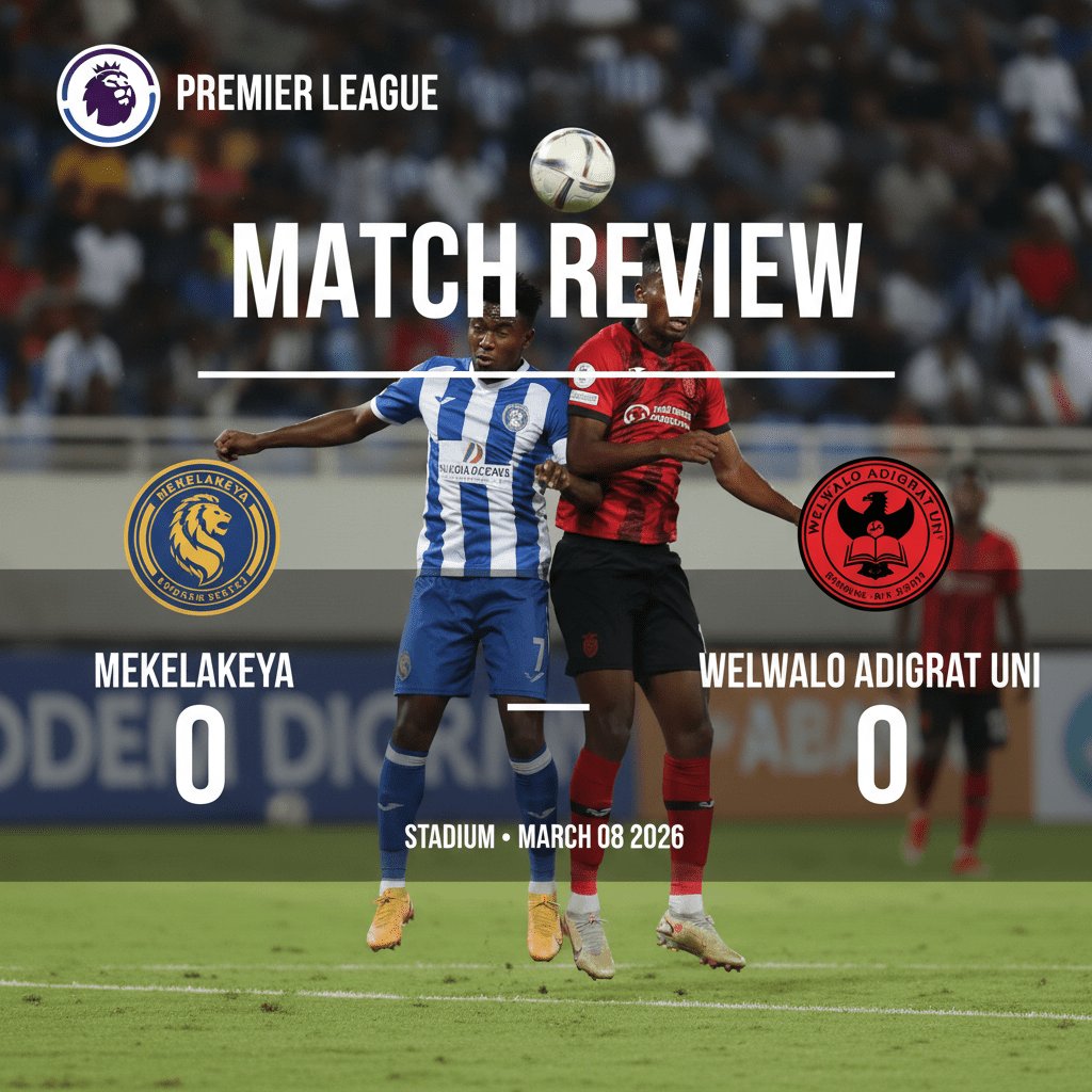 Mekelakeya vs Welwalo Adigrat Uni 0:0, 2026-03-08, Ethiopia Premier League Match Report and Result