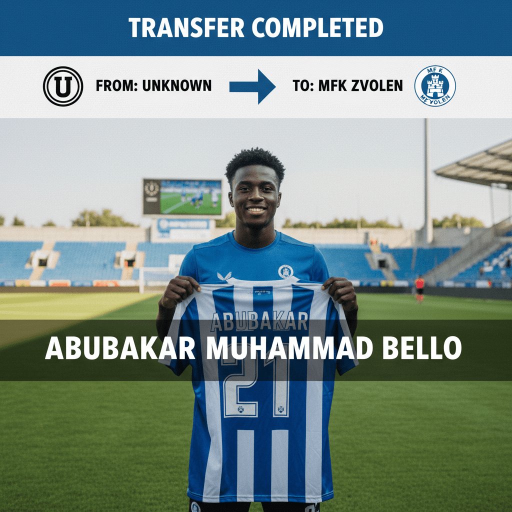 Abubakar Muhammad Bello: Nigerian striker linked with Slovakia move to MFK Zvolen