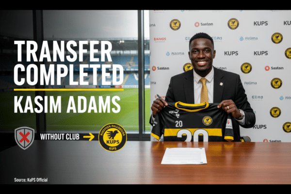 Kasim Adams: Ghanaian centre-back linked with move to Finnish side KuPS