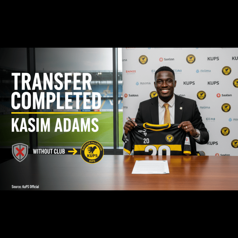 Kasim Adams: Ghanaian centre-back linked with move to Finnish side KuPS