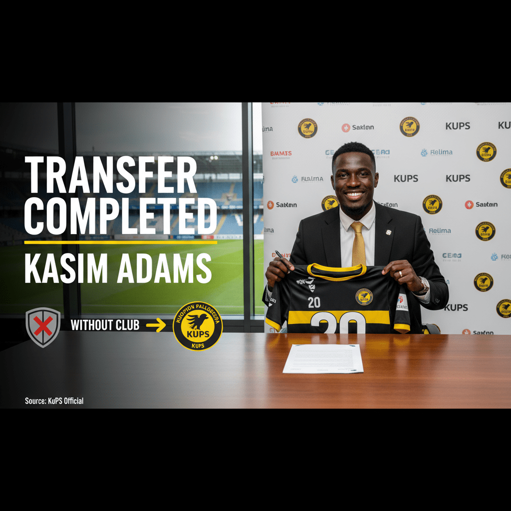 Kasim Adams: Ghanaian centre-back linked with move to Finnish side KuPS