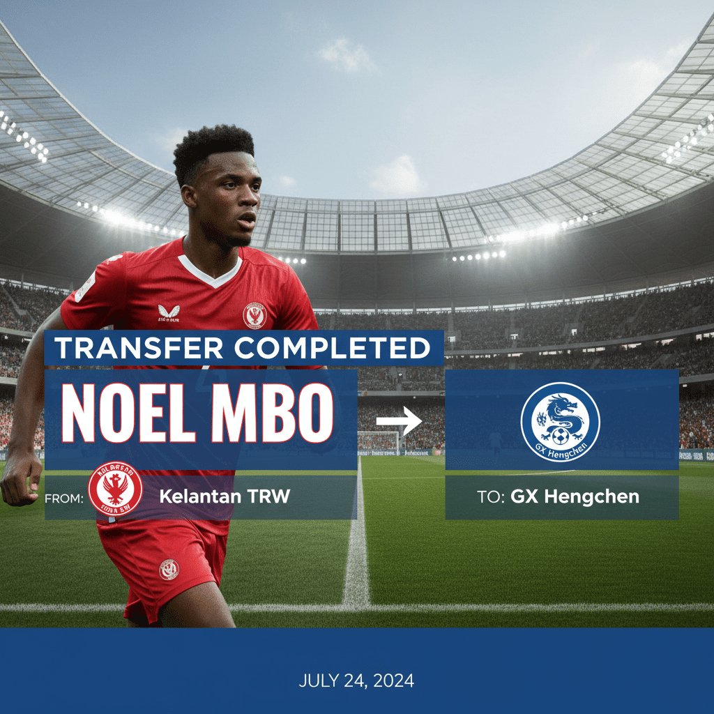Noel Mbo: Centre-forward linked with move to Chinese side GX Hengchen