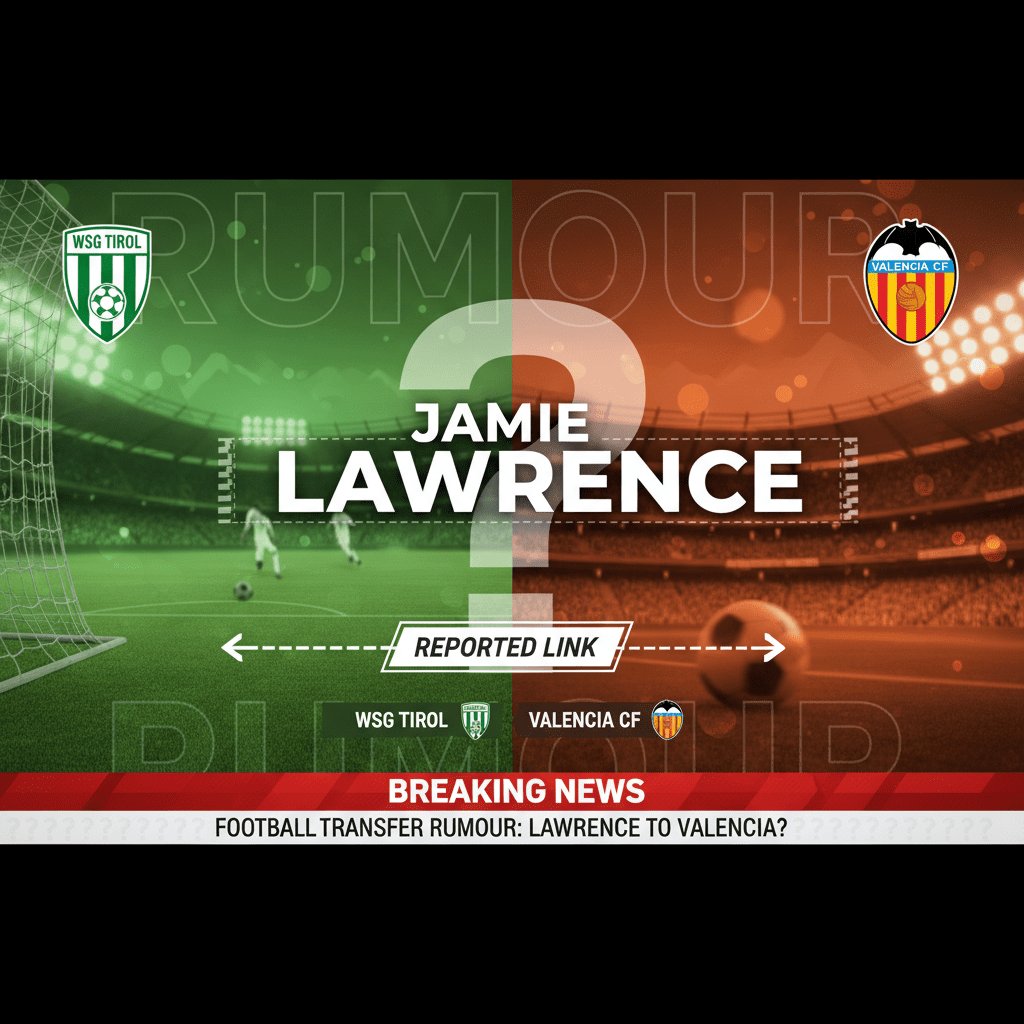 Jamie Lawrence: WSG Tirol centre-back linked with Valencia move in Spain